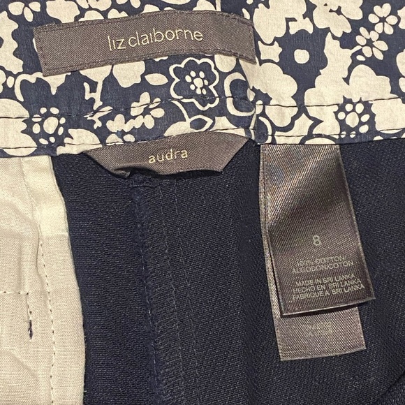 Liz Claiborne Navy Blue Military Style Jacket with Navy Blue Matching Pant - Picture 9 of 9